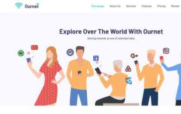 Ournet (screenshot desktop)
