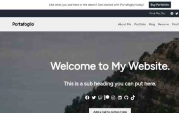 Portafoglio (screenshot desktop)