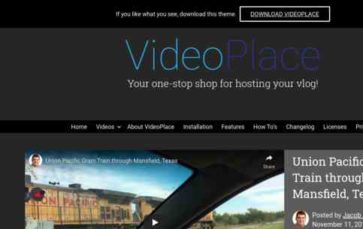 VideoPlace (screenshot desktop)