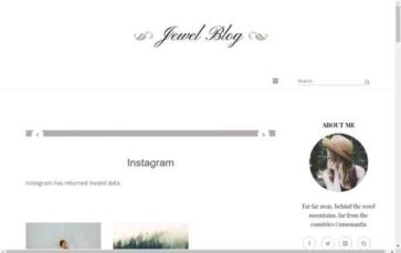 Jewel Blog Pro (screenshot desktop)
