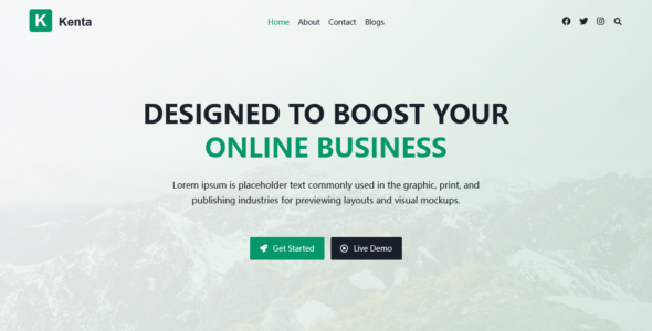 Kenta Online Business Pro (Kenta Theme)