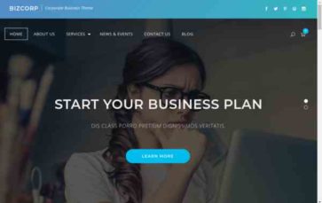 Bizcorp (Keon Themes) - (screenshot desktop)