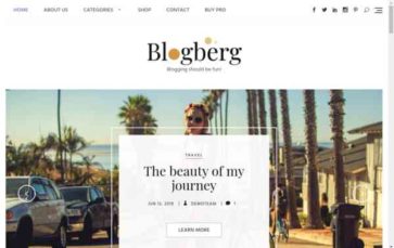 Blogberg (screenshot desktop)