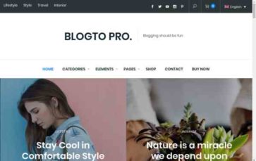 Blogto Pro (screenshot desktop)