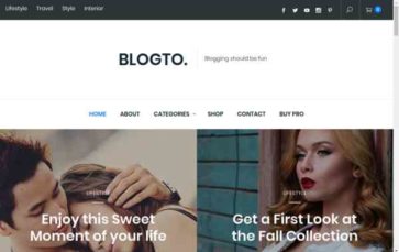 Blogto (screenshot desktop)