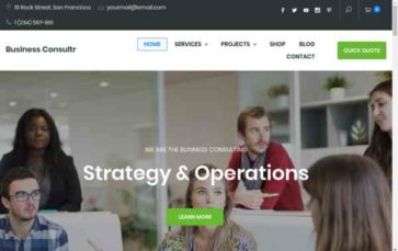 Business Consultr (screenshot desktop)