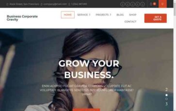 Business Corporate Gravity (screenshot desktop)