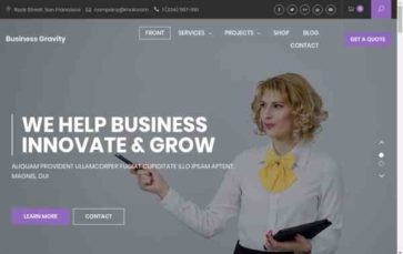 Business Gravity (screenshot desktop)