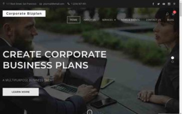 Corporate Bizplan (screenshot desktop)