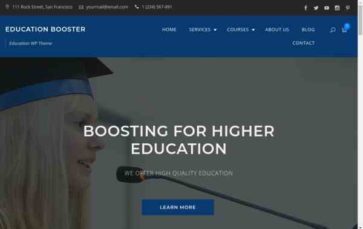 Education Booster (screenshot desktop)