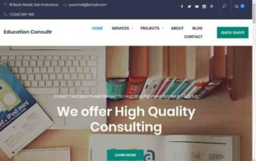 Education Consultr (screenshot desktop)