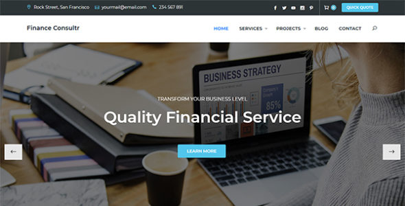 Finance Consultr (Keon Themes)
