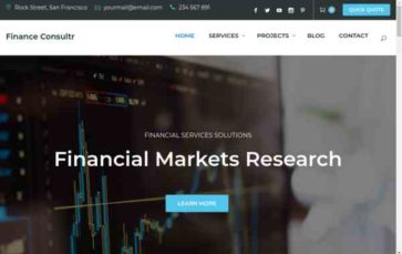 Finance Consultr (screenshot desktop)