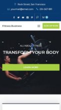 Fitness Business (screenshot mobile)