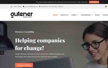 Gutener Consultancy (screenshot desktop)