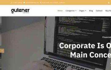 Gutener Corporate Business (screenshot desktop)