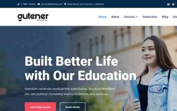 Gutener Education (screenshot desktop)