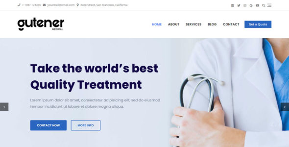 Gutener Medical (Keon Themes)