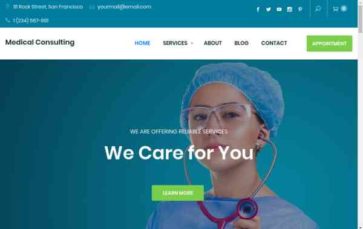 Medical Consulting (screenshot desktop)