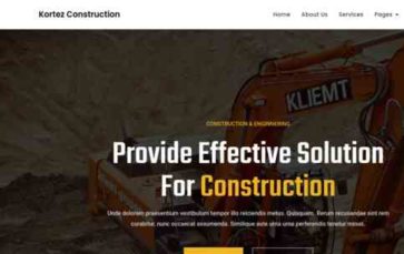 Screenshot Desktop Kortez Construction (screenshot desktop)