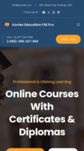 Kortez Education FSE Pro (screenshot mobile)