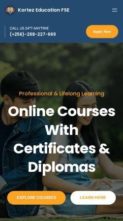 Kortez Education FSE (screenshot mobile)