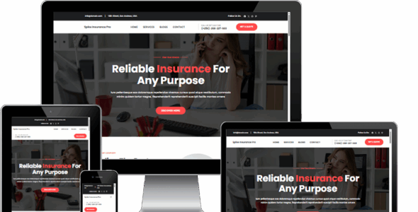 Spike Insurance Pro (Kortez Themes)