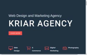 Kriar Agency (screenshot desktop)