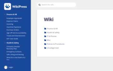 WikiPress (screenshot desktop)