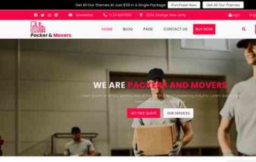Home Shifting Services Pro (screenshot desktop)