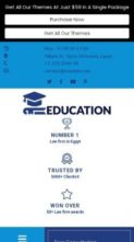 Online Educational Courses Pro (Legacy Themes) (screenshot mobile)