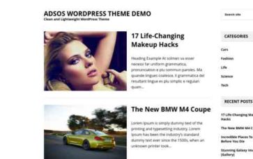 Adsos (screenshot desktop)