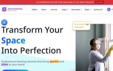 Janitorial Cleaning Services Pro (screenshot desktop)