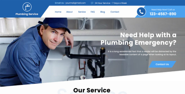 Plumber Service Pro (Logical Themes)