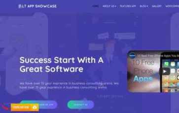 LT App Showcase (screenshot desktop)