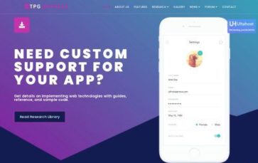 TPG Appress (screenshot desktop)
