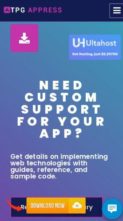 TPG Appress (screenshot mobile)