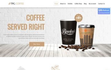 TPG Coffee (screenshot desktop)