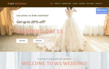 WS Wedding (screenshot desktop)