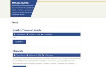 Mobile Repair (screenshot desktop)