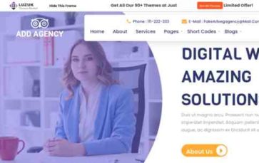 Online Marketing Agency Pro (screenshot desktop)