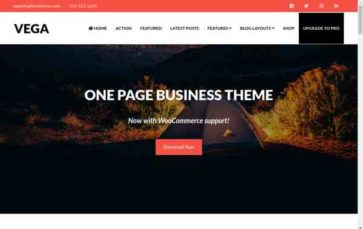 Vega (LyraThemes) (screenshot desktop)