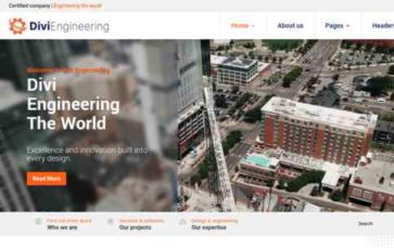Divi Engineer (screenshot desktop)