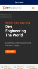 Divi Engineer (screenshot mobile)
