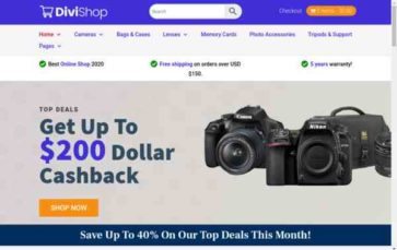 DiviShop (screenshot desktop)