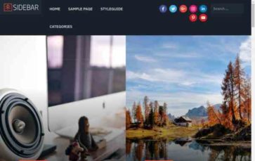 Sidebar (screenshot desktop)