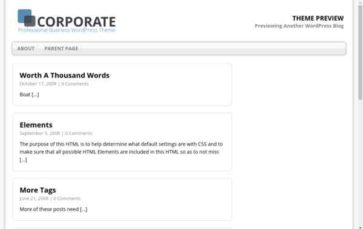 MH Corporate Basic (screenshot desktop)