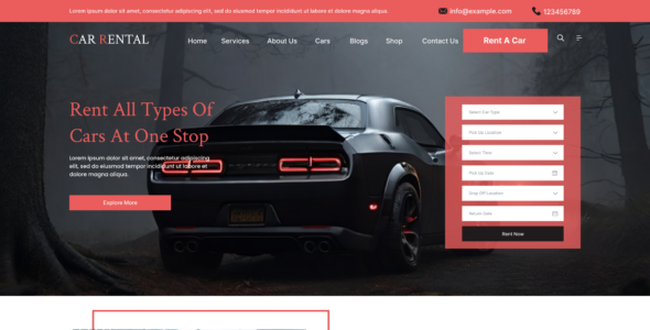 Automobile Rental Pro (MisbahWP)