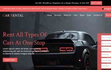 Automobile Rental Pro (screenshot desktop)