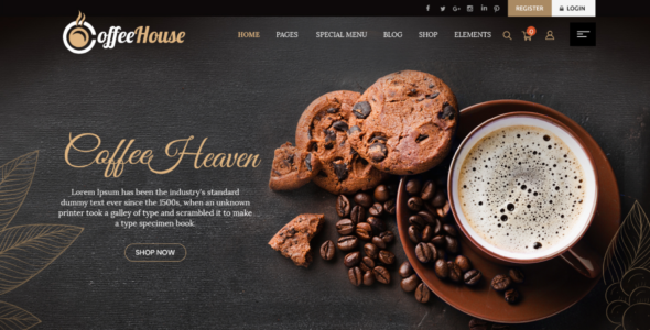 Cafe Cafeteria Pro (MisbahWP)